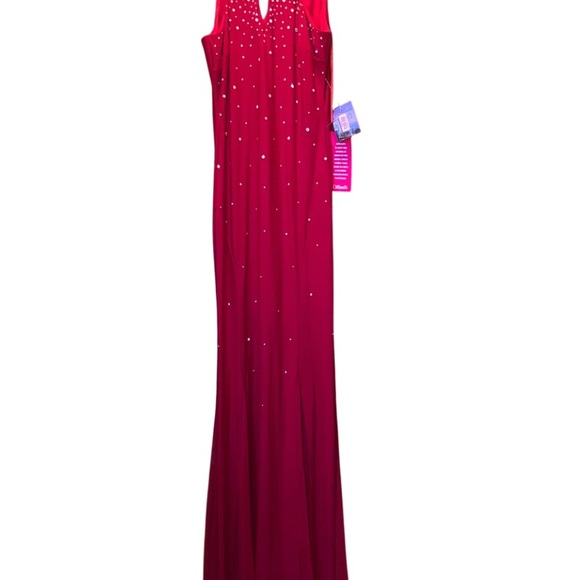 Morgan & Co. Red and Sparkle Formal Gown NWT Dress size 3 - Picture 3 of 6